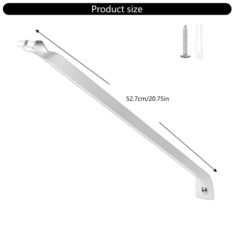 4lots Epoxy Coated Shelf Support Brackets Reinforced Stainless Steel Brackets for Wire Shelving Secure Mounting
