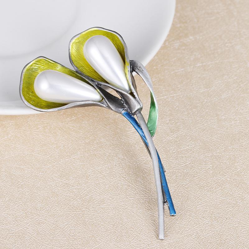 Hot Brooch Premium Light Luxury Clothing Accessories Pin Accessories Camellia Brooch Pearl Brooch