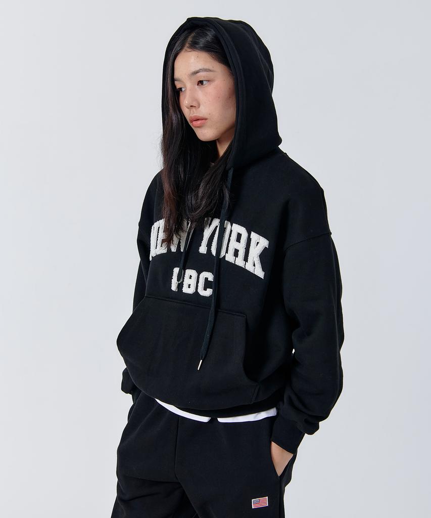 Boucle New York Hoodie - Black