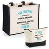 Tote Bag - PLANETEE - Duo "Une Sportive Formidable" - Jute & Cotton - 33x42 Cm - Personalized