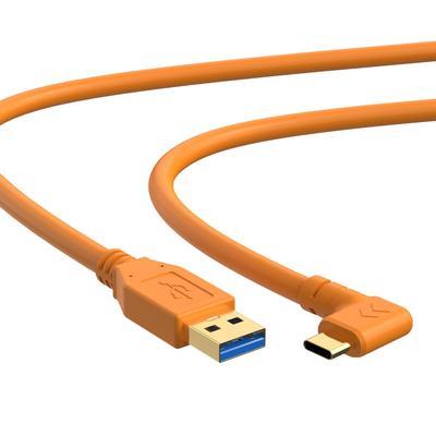 YAMCOWL To Data 5 Designed for Camera 5Gbps Plugs for Compatible with Canon EOS Sony Nikon and More USB-A USB-C Cable, Meter, L-Shaped, Connections,