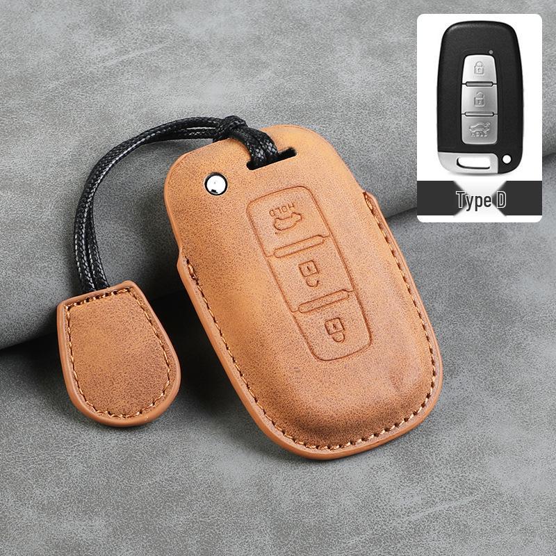 Sheepskin Key Case for Hyundai Elantra, Tucson, ix25, ix35, and More