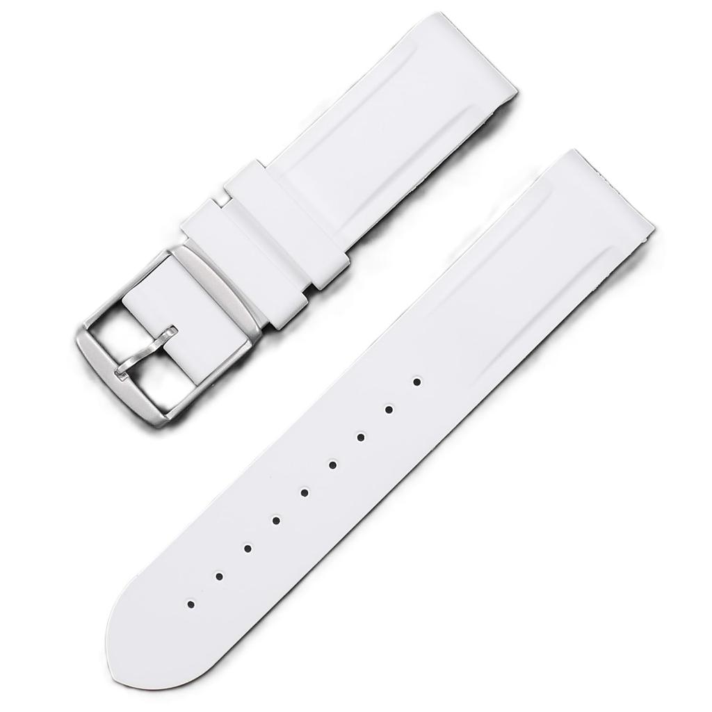 Swatch X Omega Exclusive Rubber Strap with Buckle (White)