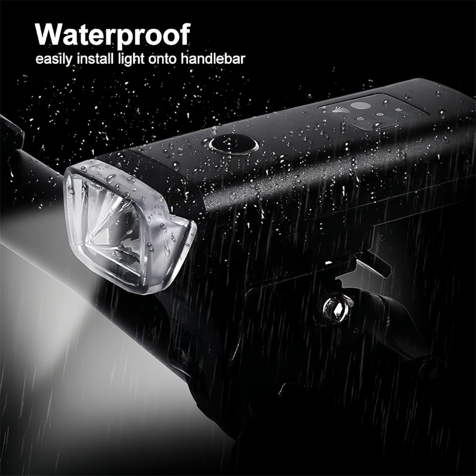 

EVTSCAN Bike Headlight Bike LED Bright Front Lamp USB Rechargeable Head Light One Size чёрный