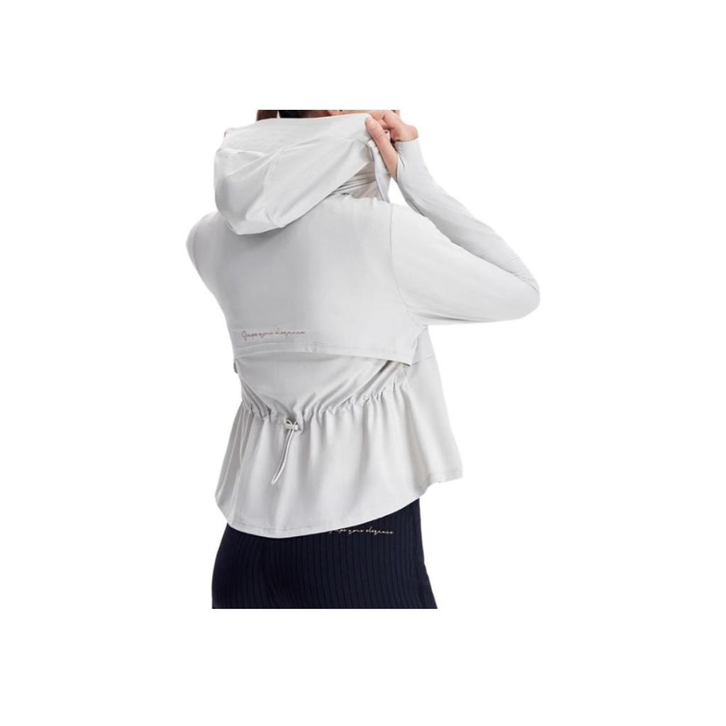 Fila Lightweight Breathable Sun Protection Jacket Women Outerwear Cloud-Mushroom-Gray A51W421505AGY