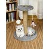 Mini Sisal Cat Scratching Post Kitten Climbing Tower, Vertical Wear-Resistant No-Debris Claw Care Tower, Suitable For Small Apartments, Built-In