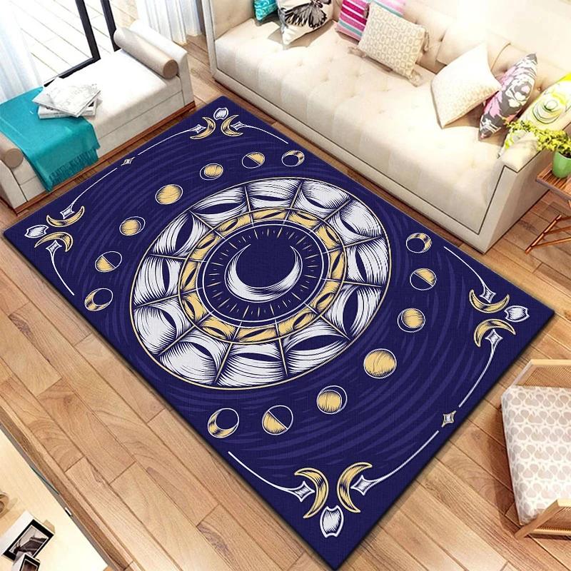 Scale of Justice Magic Astrology Esoteric Carpet for Living Room Rug Bedroom Kitchen Mats Anti-Slip Rugs Yoga Mat Decorative Rug