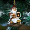 Weihnachtsfeier Dekoration Hängende Ornamente Harz Umarmende Weihnachtsmann Figuren Mini Weihnachtsmann Anhänger Weihnachtsbaum Heimdekor Zubehör