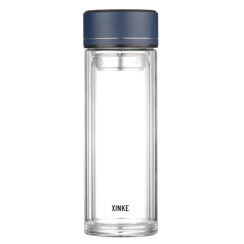 Xinke 300ml Double-Wall Glass Tea Infuser Bottle