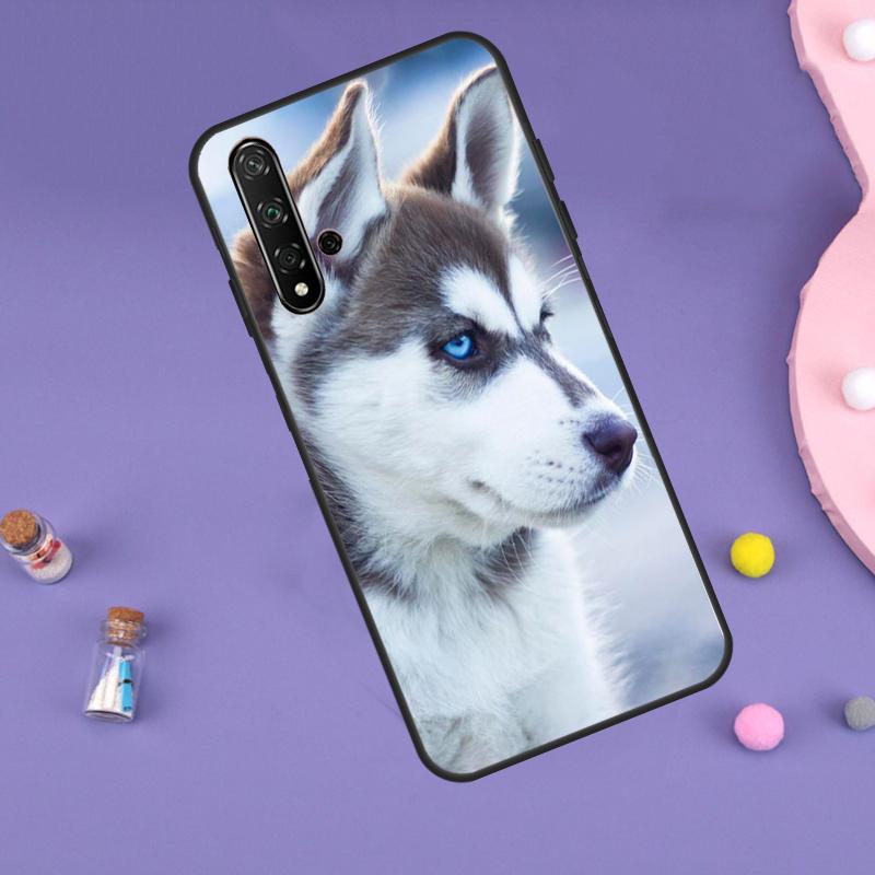Animal Husky Puppy For Huawei Nova 5T 9 10 SE 7i 8i 11i 12i Y60 Y61 Y70 Y72 Y73 Y90 Y91 P20 P40 P30 Lite Case