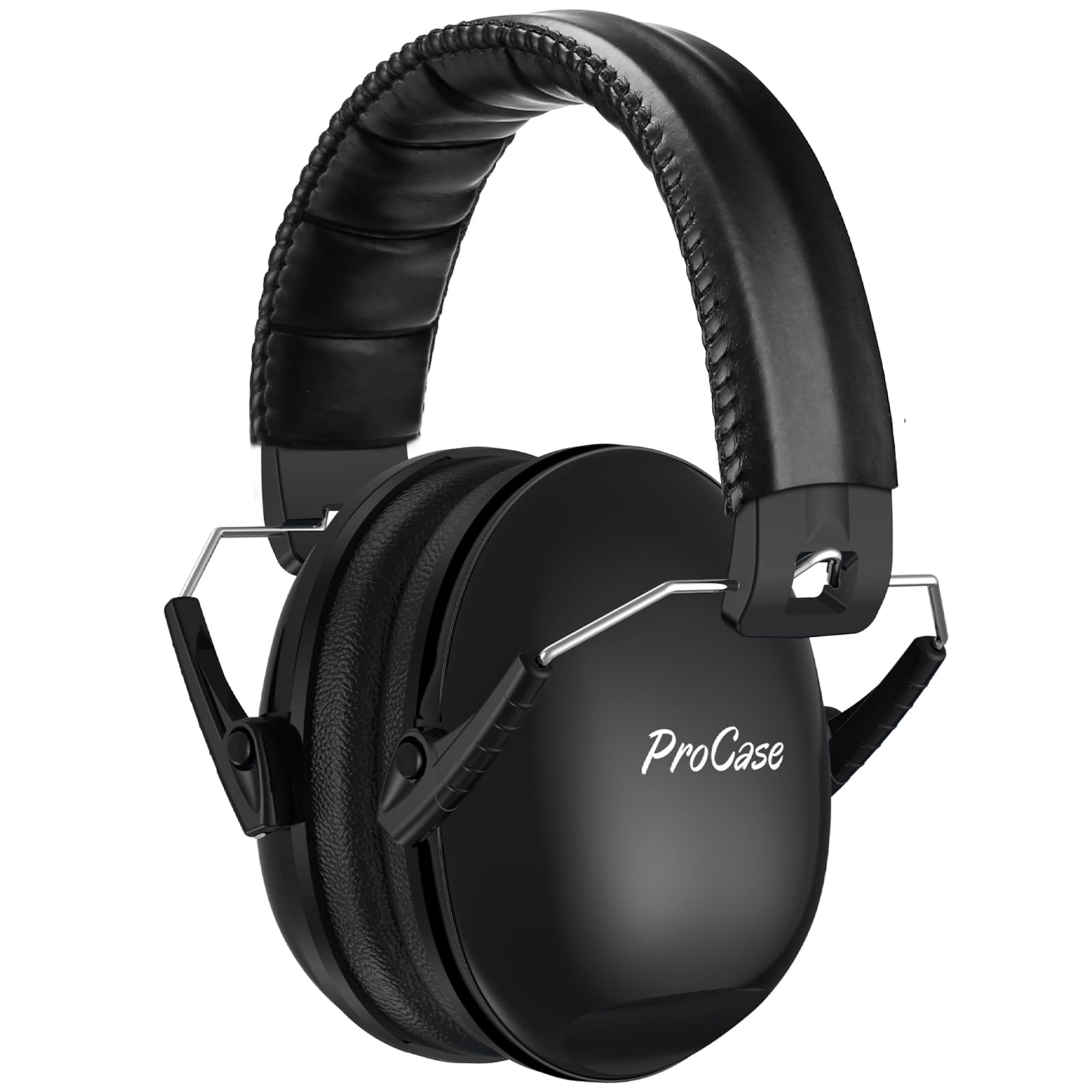 

ProCase Safety for Adjustable Ear Hearing Protection Noise NRR 21dB Kids/Adult Noise-Blocking Earmuffs, Sound-Isolating Hyperacusis, Headband, Covers, чёрный