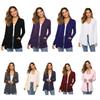 European & American Women's Slimming Mid-Length Long-Sleeved Cardigan