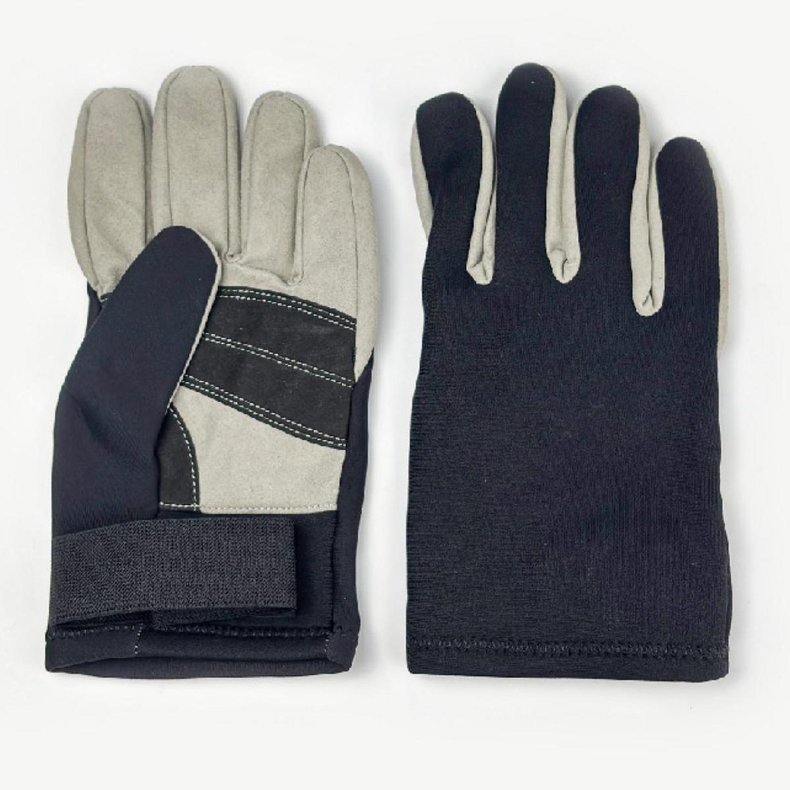 Sturdy Five Finger Diving Gloves Anti Cut Swimming Gloves Durable Microfiber AMARA Leather Water Proof Gloves for Surfing XL