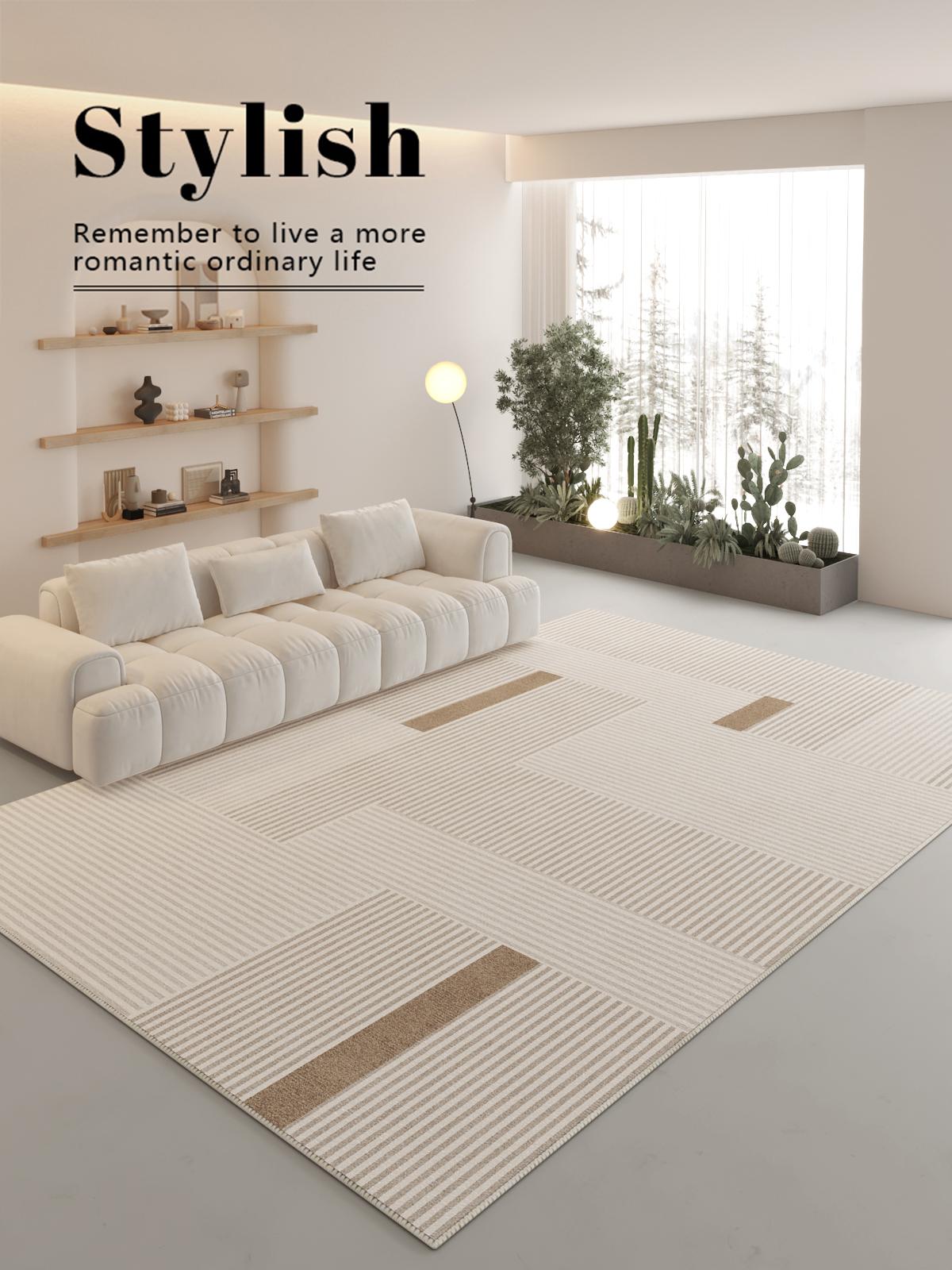 

French Carpet Living Room Washable Home Carpet Antique Luxury Autumn and Winter Models of the New Bedroom Mats 50X80CM(1.6X2.6FT