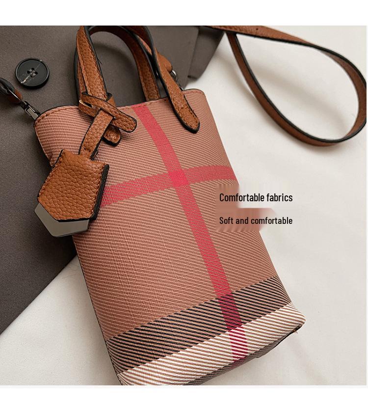 2024 Women's Fashion Soft Leather Mini Crossbody Phone Bag – Lightweight, Trendy Autumn/winter Handbag