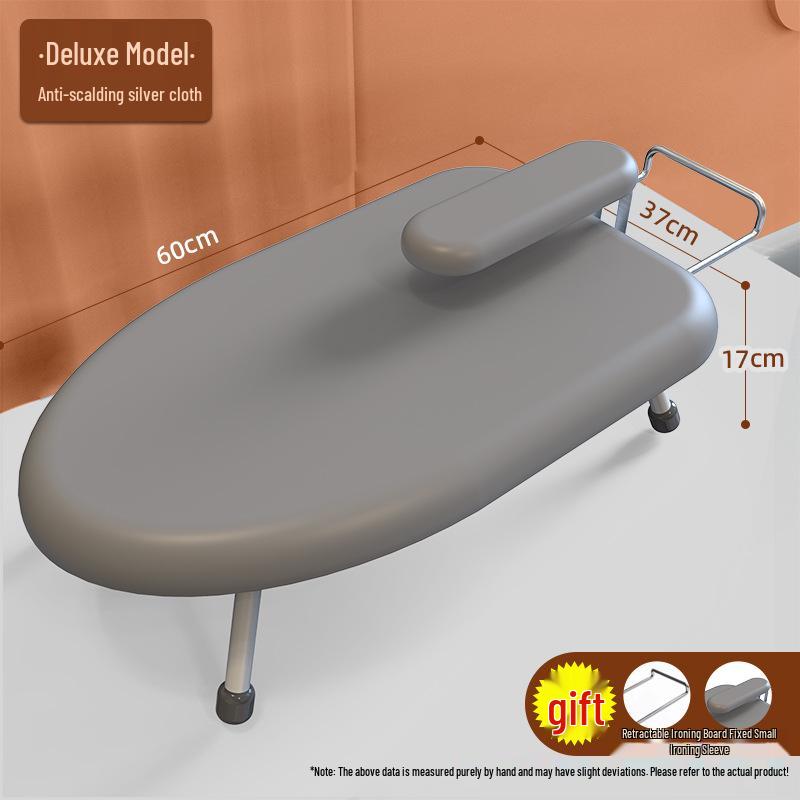 Compact Folding Ironing Board with Hanger and Ironing Pad