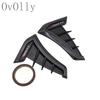 Vent Cover Fender Hood Air Flow Intake Trim Car Side  Exterior Accessories Wing Decals Ventilation Sticker Modified Styling 2pcs