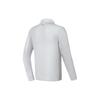 FILA Solid Color Stand Collar Fitness Slim Fit Knitted Long Sleeve T-Shirt Men Tops Light-Blue A11M411202FLB