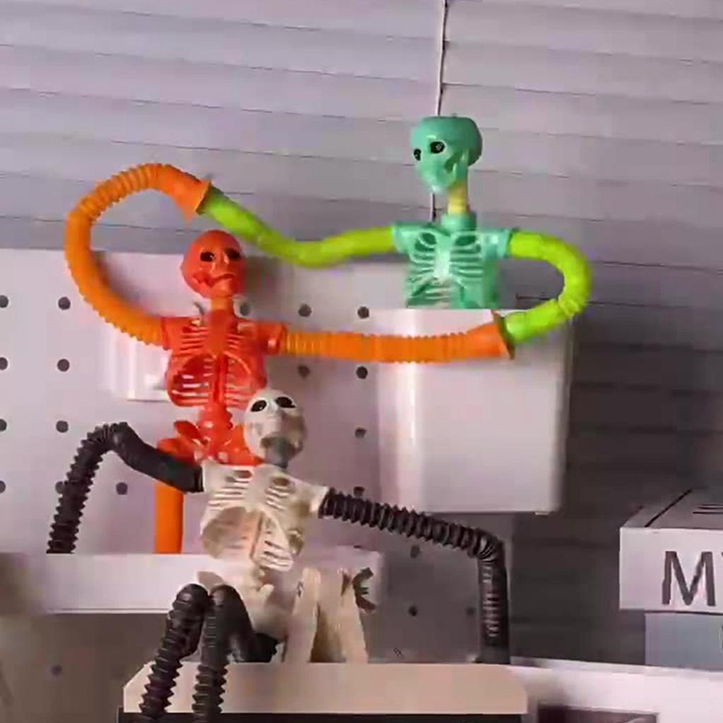 Saugnapf-Dekoration, Festival-Horror-Dekoration, Saugnapf-Spielzeug, LED Teleskop-Saugnapf-Spielzeug, Sensorisches Spielzeug, Stressabbauendes Spielzeug