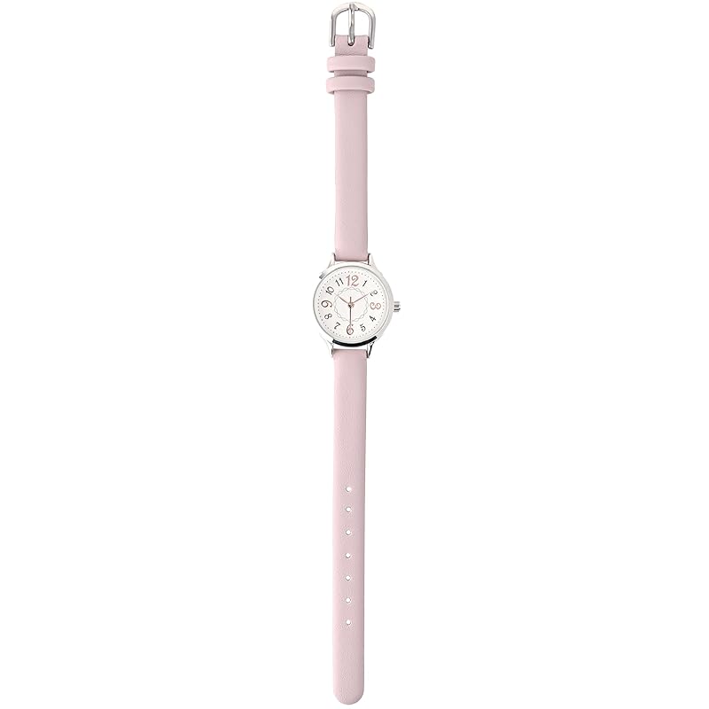

[Field work] watch analog leather belt ladies made in Japan GY074 mallow (white, purple)