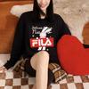 FILA CNY X Buer Rabbit Sweatshirts Unisex Black Crew Neck Moderate Regular F11U319202F-BK