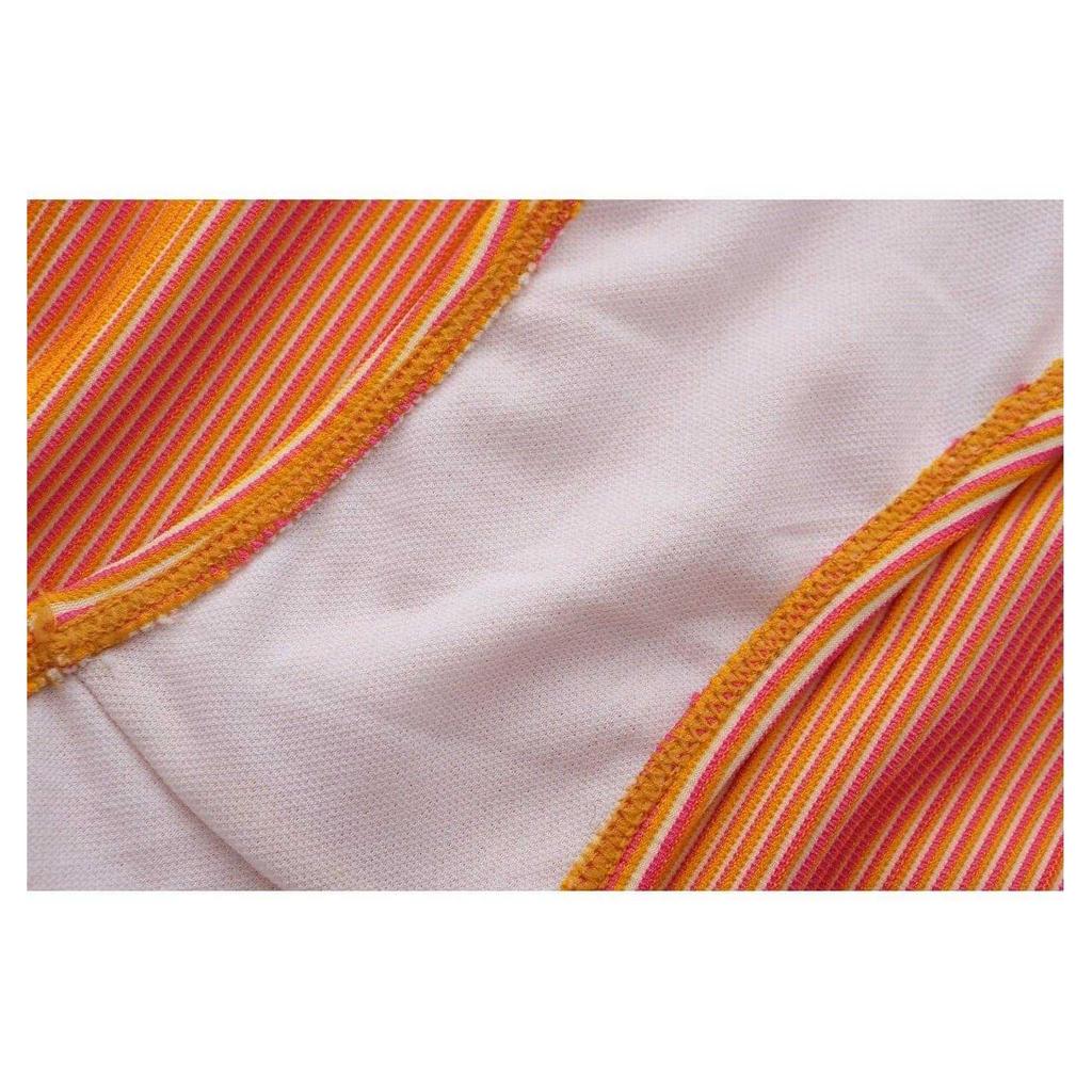Star Girls Contrast Striped Ruffles One Piece Swimsuit