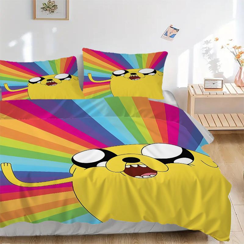 

3pcs Jake the Dog Bedding Set: Perfect for Bedroom or Guest Room. Soft and Comfortable with No Core Included yy251010177 135x200cm