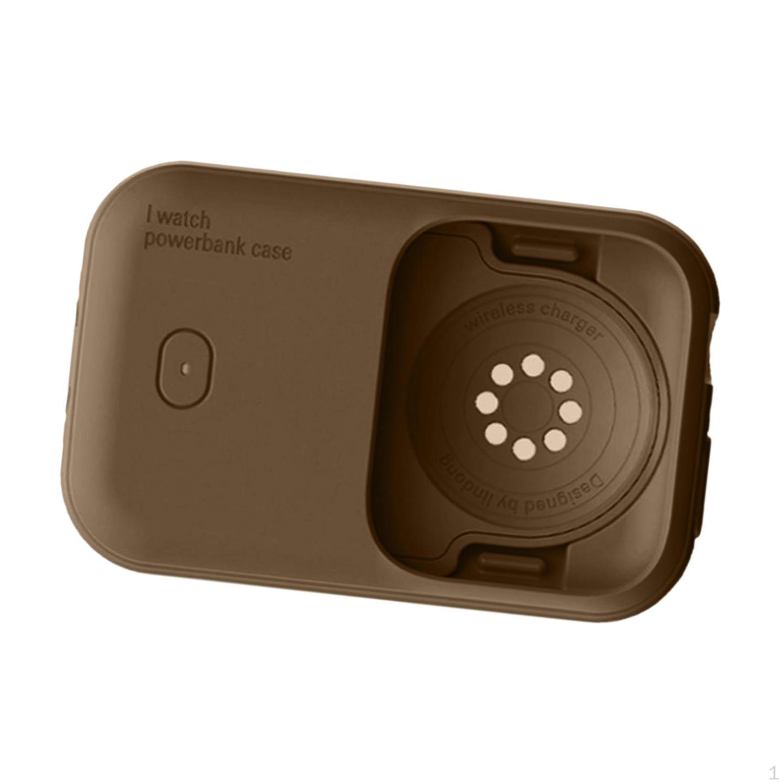 

Беспроводное зарядное устройство iwatch, легкие практичные аксессуары Power Bank, серые коричневый