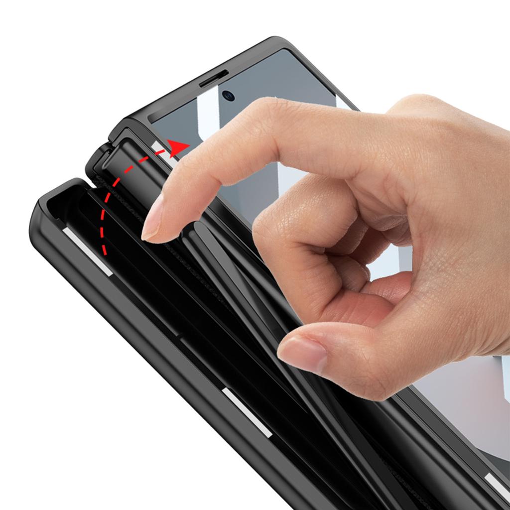 Suitable for Samsung Fold6 Mobile Phone Case Full Inclusive Anti Fall Magnetic Suction Hinge Folding Screen Pen Case Shell Film Integrated Set