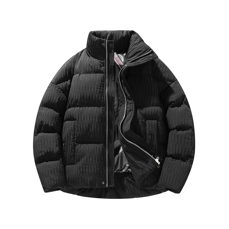 

2025 высококачественная одежда с воротником-стойкой и хлопковой подкладкой, тренд, свободная, парная, графеновые двойные плечевые ремни, куртка, теплая и ветрозащитная 3XL