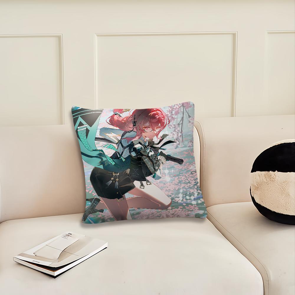 Game Zenless Zone Zero Tsukishiro cushion cover Pillow Cover Decoration Room Home Sofa living Office Car Nordic Simplicity