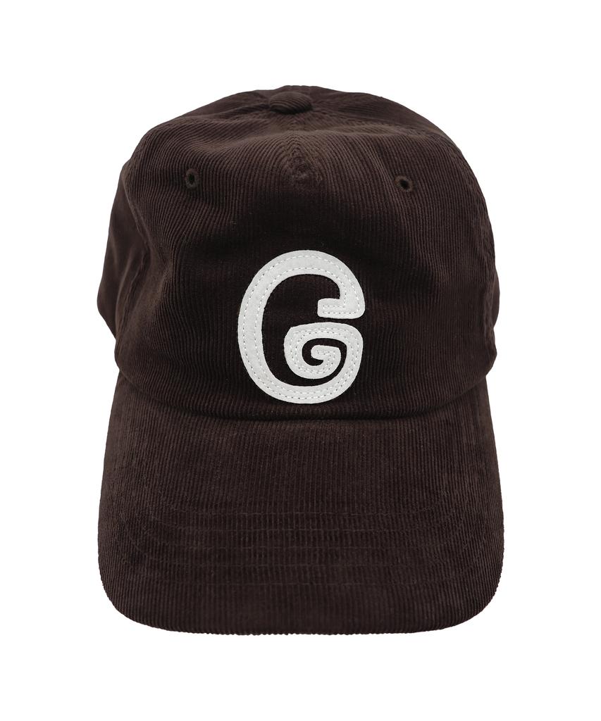 1011 GALLERY G Logo 5Pannel Corduroy Cap - Brown