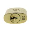 Used LOUIS VUITTON Cadena Key set No.315 metal gold padlock