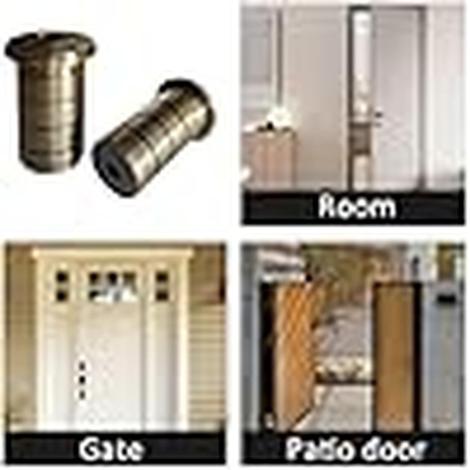

Floor Hole Dust-Proof Cover, Door Bolt Accessories, Safety Sliding Lock Inserts, Spring All Copper Dust-Proof Cover Hardware Cylinder Bolt 2 Pcs one size коричневий