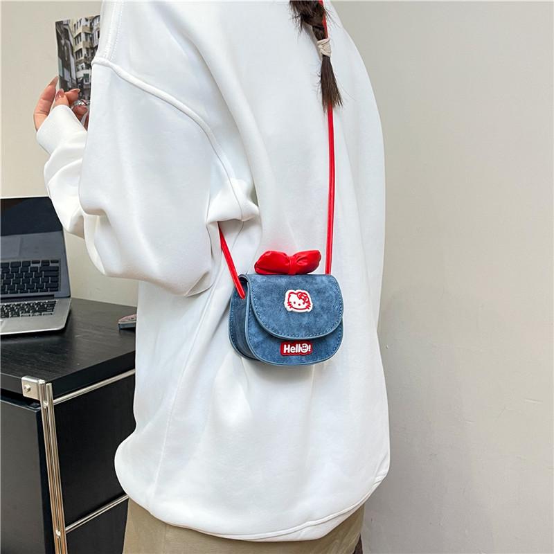 Little Princess Korean Style Mini Crossbody Bag - Fashionable Bow Coin Purse for Girls