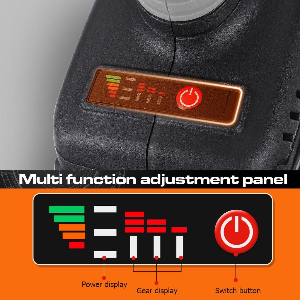 Bezuhlíková elektrická úhlová bruska 388VF 125 mm Bezuhlíkové elektrické nářadí na obrábění dřeva