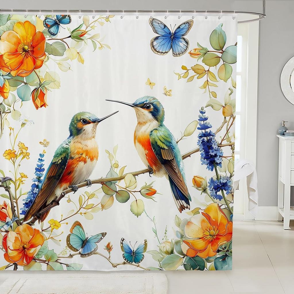Plain White Cat Fabric Shower Curtain for Girls Cute Kitten Shower Curtain Pet Kitten Bathroom Shower Curtain Sets for Kids Boys