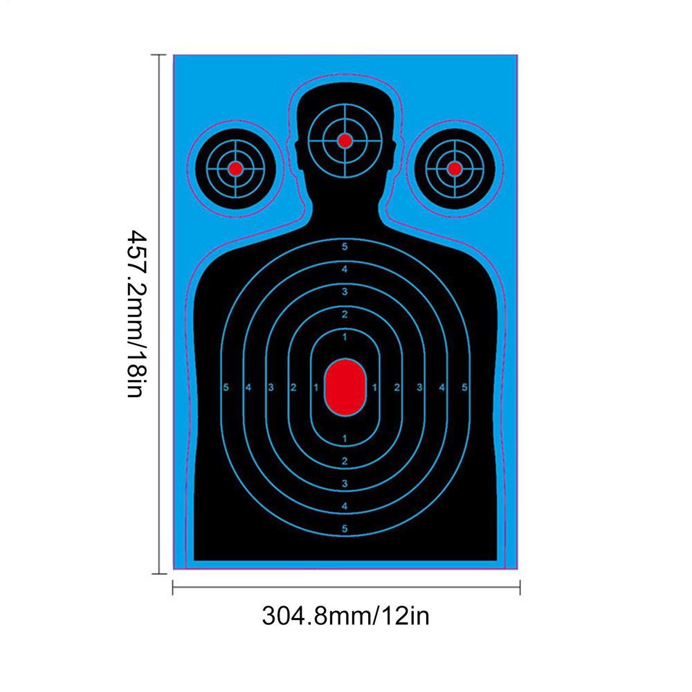 

Target Stickers 10 Pieces 18x12 Inch Splatter Targets High Visibility Shots Paper for Outdoor Practice Competition Daily синій