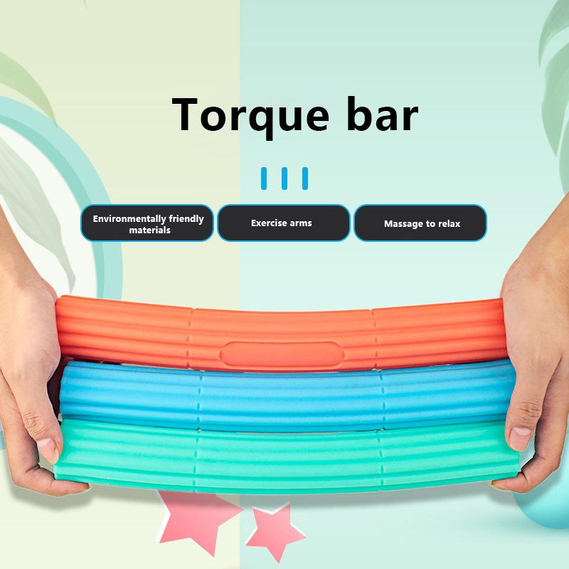 Barra de resistência para fisioterapia, barra flexível antiderrapante para exercícios de mão, alivia a dor da tendinite e melhora a força de preensão