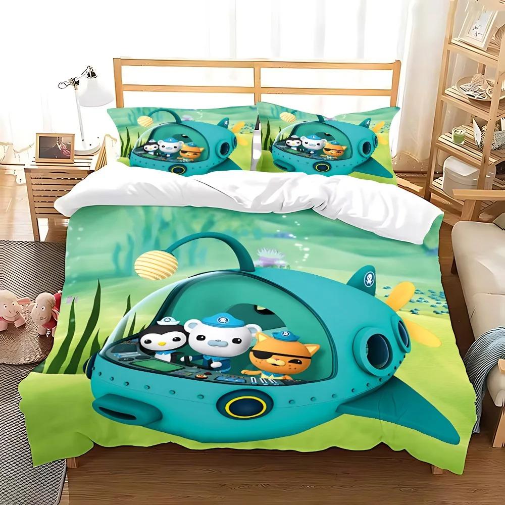 Exquisite 3D The Octonauts Wallpaper Barnacles Digital Printing Bedding Set Duvet Cover Comforter Bed Youth Kids Girl Boys Gift