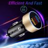 Dual Usb Fast Car Charger Lcd Display 3.0 Quick Charge Power Auto Usb Adapter For Xiaomi Huawei P30 P20 Usb Charger Iphone 12 Xs