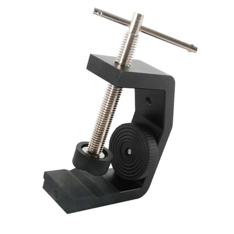 Aluminum Desktop Clamp C Clamp for Camera Tripod Head with 1/4Inch Connection Adapter Desk Mount Clamp