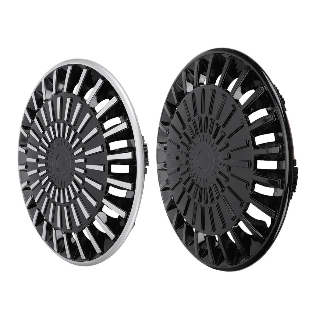 4PCS R15 Hub Caps 15 Inch Thick ABS Stylish Wheel Rim Cover Hubcap for Fiat 500 Seat Ibiza and Most Cars Truck SUV