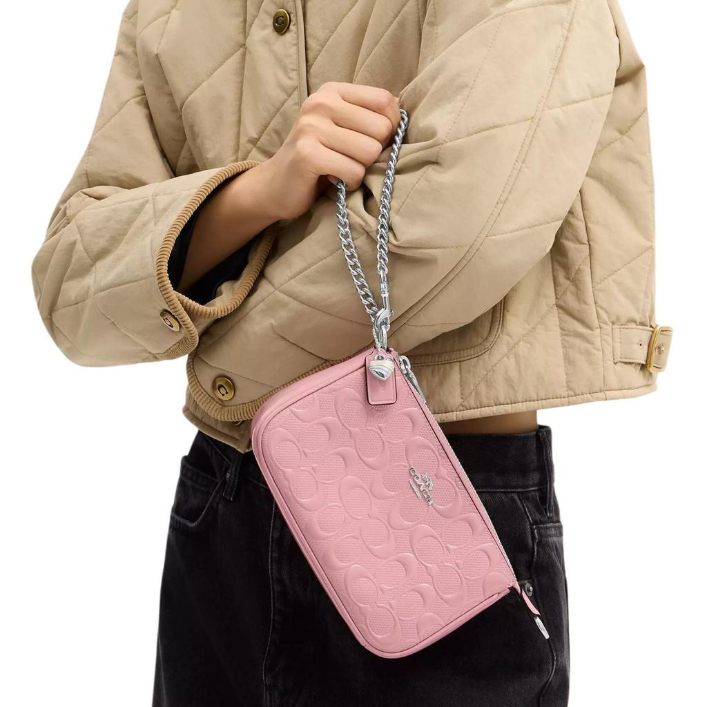 Coach Nolita Pearl Patent Leather Handbag Small Women's Pink CCZ27-SVPK