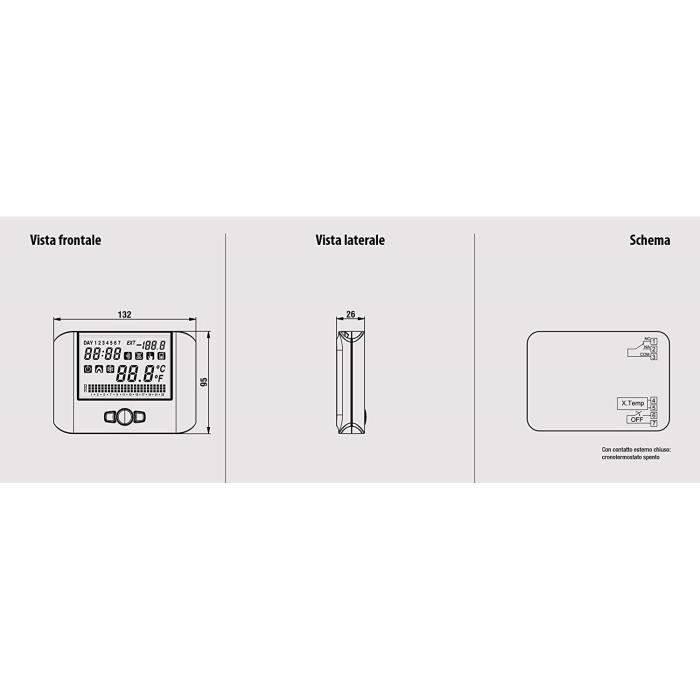 Minuteur Thermostatique - Vemer - VE328100 - Programmable - Régulation Antigel - Intérieur