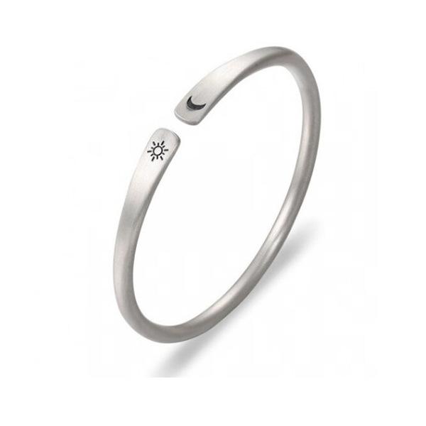 Silver Bracelet S999 Full Silver Women's Sun and Moon Tonghui Bracelet with Small Opening, Matte Ruyi Bracelet 520 Valentine's Day Bracelet