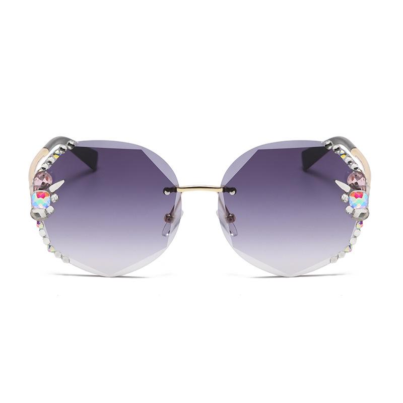 Sunglasses Women Ins Street Photography Big Face Slimming and Anti-UV Sunglasses Non Face Glasses Womens Trendy Glasses