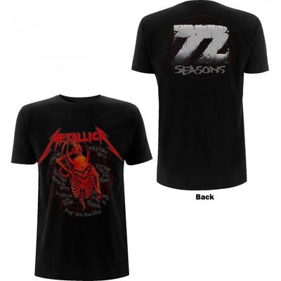 Metallica Unisex Adult Skull Screaming 72 Seasons T-Shirt