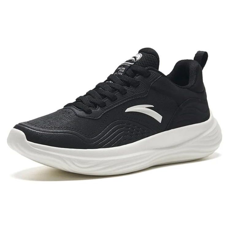 Anta Sports Comfortable Shock Absorption Low Top Training Shoes Women sneaker Black 122337793-4