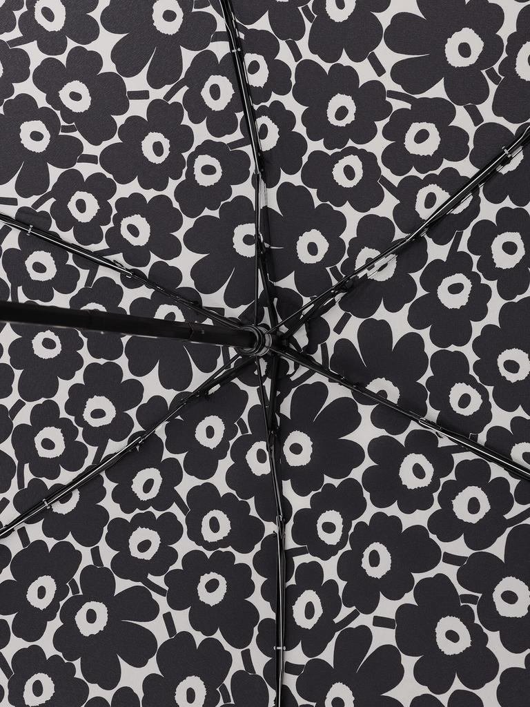 Marimekko Mini Manual Nano Unikko Folding Umbrella for Women, Size 52_1_52229291494, Black/White